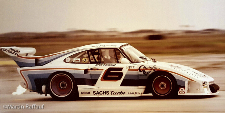 John Fitzpatrick during practice for the Sebring 12-hour race in 1980
