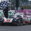 #2, Porsche 919 Hybrid crossing the finish line at the 85th running of the 24H of Le Mans 2017