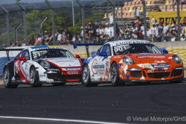 #901 CAMMISH Dan in his Porsche 911 GT3 car at the Porsche Carrera Cup race at Le Mans in 2017