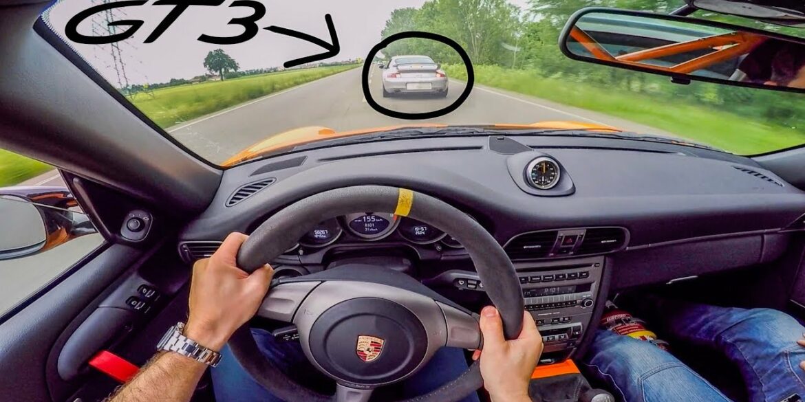 Porsche 997 GT3 RS - ORGASMIC SOUND [CHASING PORSCHE 996 GT3] RAW POV