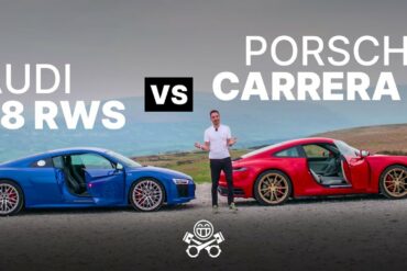 Porsche 911 Carrera S (992) vs Audi R8 RWS