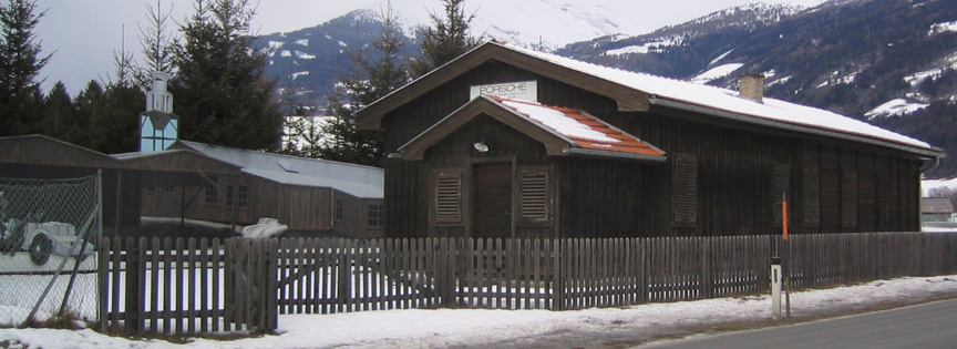 Porsche shed outside of Gmünd, here in 2004