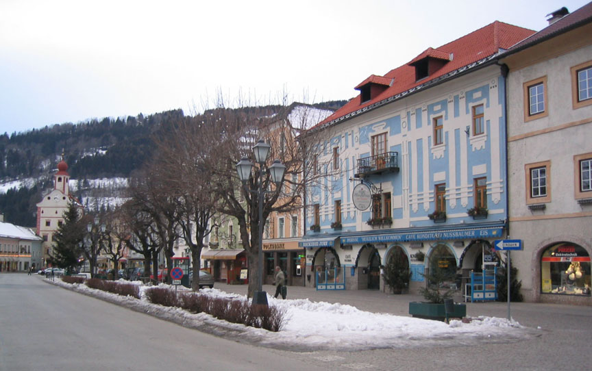 Central square of the little town