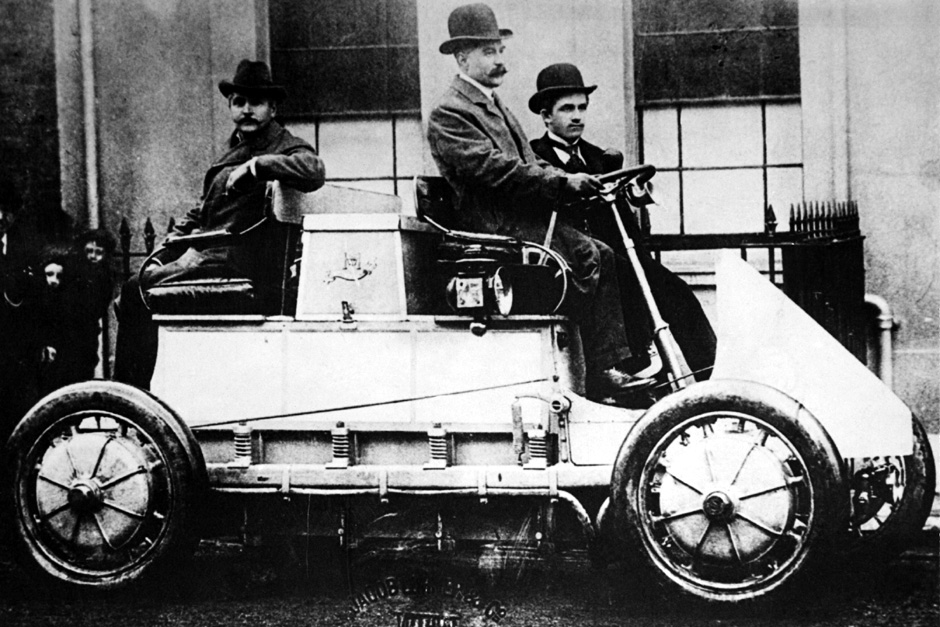 First 4-wheel-drive car in the world.