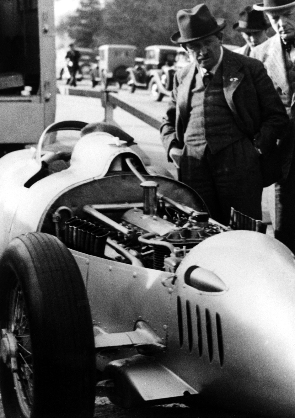 Ferdinand Porsche with Porsche Type 22
