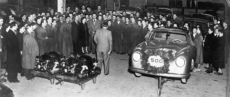 1951 spring. The 500th Porsche 356 is made.