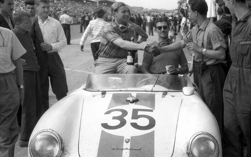 1957 8th: 550A RS Spyder 1.5 #35 Ed Hugus/Carel Godin de Beaufort (1st in 1.5-litre class)