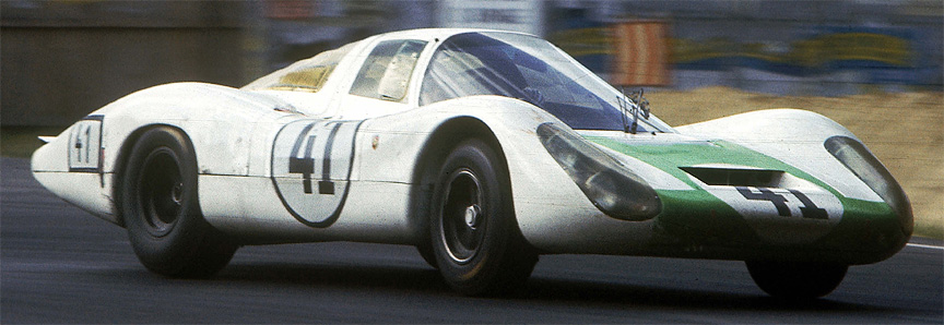 1967 5th: 907 LH (907-004, 2.0F6) #41 Jo Siffert/Hans Herrmann (2-litre class victory)