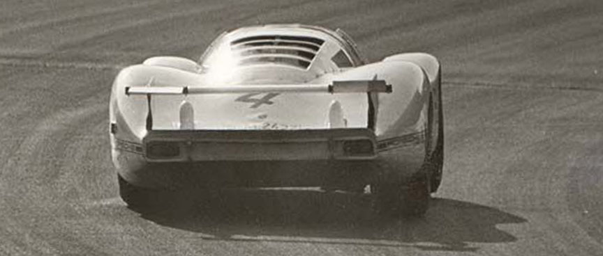 1969 April 25, Monza 1000 km winner 908/01 LH Coupé #4 of Jo Siffert/Brian Redman, second place went to 908/01 LH Coupé #7 of Hans Herrmann/Kurt Ahrens Jr. and third place to 907 K 2.2 #10 of Gerhard Koch/Hans-Dieter Dechent.