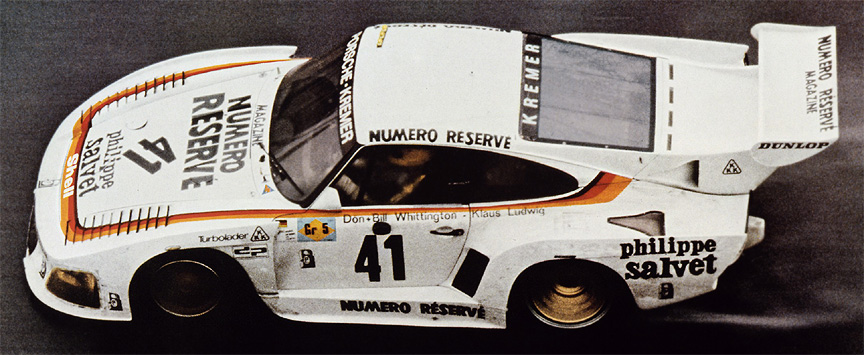 1979 winner: 935 Kremer K3 (Turbo 3.0) #41 Klaus Ludwig/Bill Whittington/Don Whittington