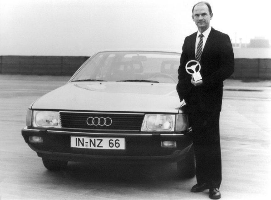 1982 Audi 100 received the "Golden Steering Wheel"-award