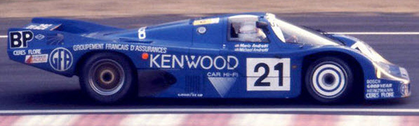 1983 3rd: Kremer Racing 956-101 (Turbo 2.6) #21 Mario Andretti/Michael Andretti/Philippe Alliot