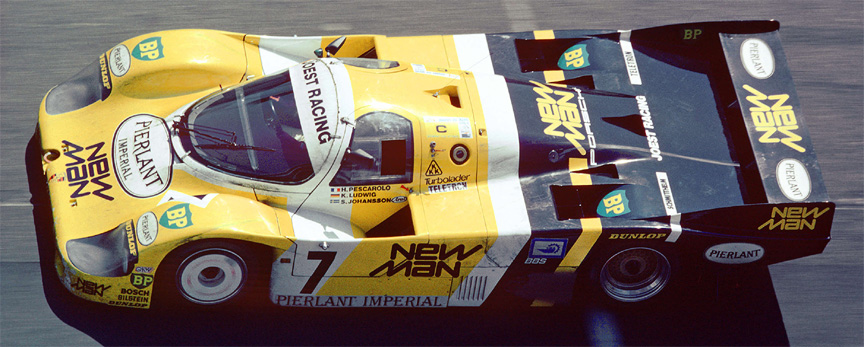 1984 winner: New-Man Joest Racing 956-117 (Turbo 2.6) #7 Klaus Ludwig/Henri Pescarolo