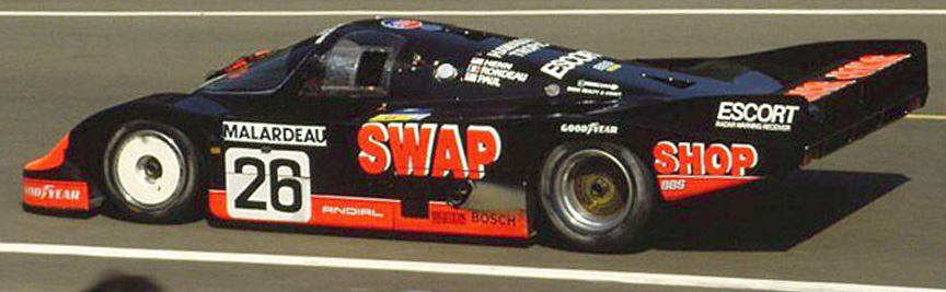 1984 2nd: Swap Shop 956-103 (Turbo 2.6) #26 Jean Rondeau/John Paul, Jr.