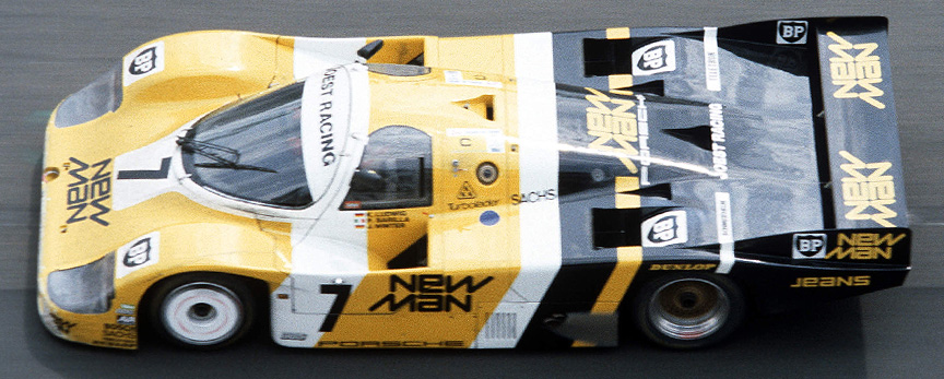 1985 winner: New-Man Joest Racing 956-117 (Turbo 2.6) #7 Klaus Ludwig/John Winter/Paolo Barilla