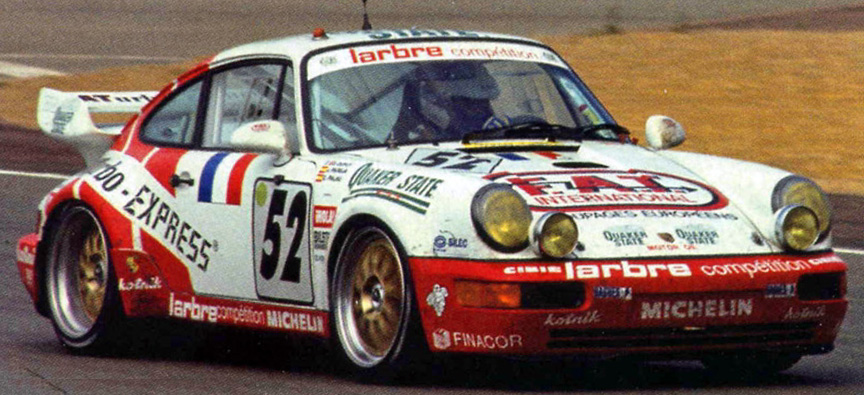 The best result for a 964 at Le Mans is 8th: 911 964 Carrera RSR 3.8 #52 Jésus Pareja/Dominique Dupuy/Carlos Palau