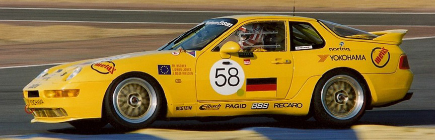 The only 968 to ever enter the Le Mans 24H is the Seikel Motorsport 968 Turbo RS (drivers: Thomas Bscher/Lindsay Owen-Jones/John Nielsen). The car was born as red and was later restored back to red. Only four Turbo RS were made.