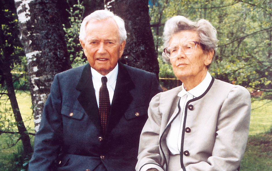 1994. Ferry with his sister Louise Piëch (mother of famous engineer Ferdinand Karl Piëch).