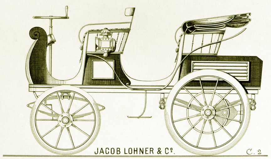 Egger-Lohner C.2 Phaeton designed by F. Porsche and called the P1 as the first Porsche vehicle design