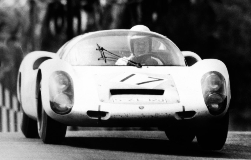 1967 May 28, Nürburgring 1000 km Porsche 1-2-3-4 victory: 1. 910/6 #17 Udo Schütz/Joe Buzzetta, 2. 910/6 #19 Paul Hawkins/Gerhard Koch, 3. 910/6 #18 Jochen Neerpasch/Vic Elford, 4. 910/8 #7 Gerhard Mitter/Lucien Bianchi