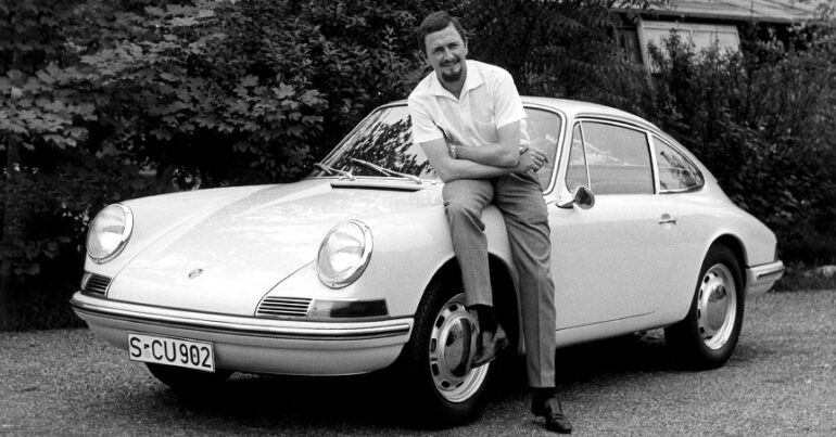 F.A. Porsche with his iconic design work