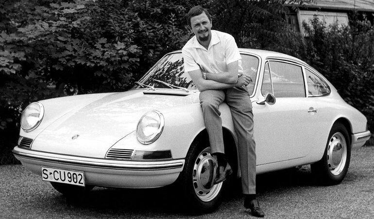 F.A. Porsche with his iconic design work