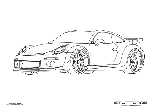 RUF 911 RGT Coloring Page