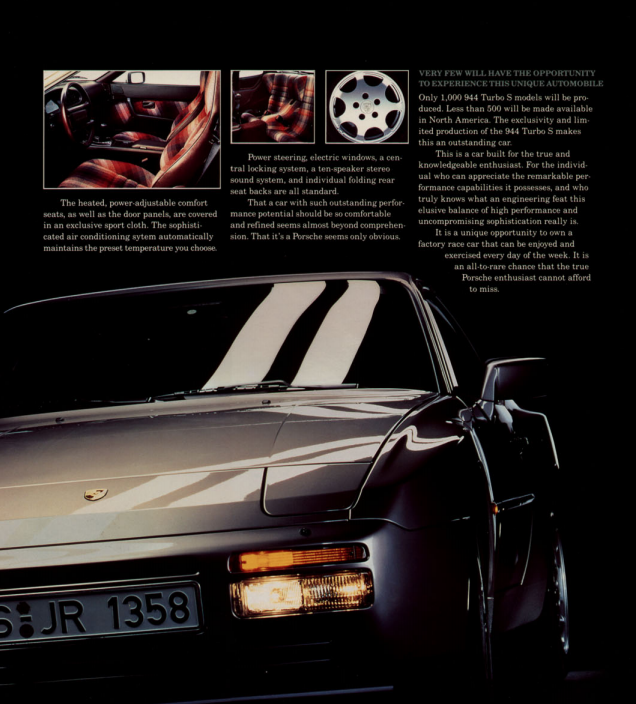 1988 Porsche Retail Catalog Brochure US Market 