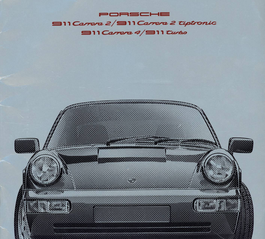 Porsche 911 30 Jahre Carrera 4 Turbo-Look Prospekt 1993 Autoprospekt brochure 