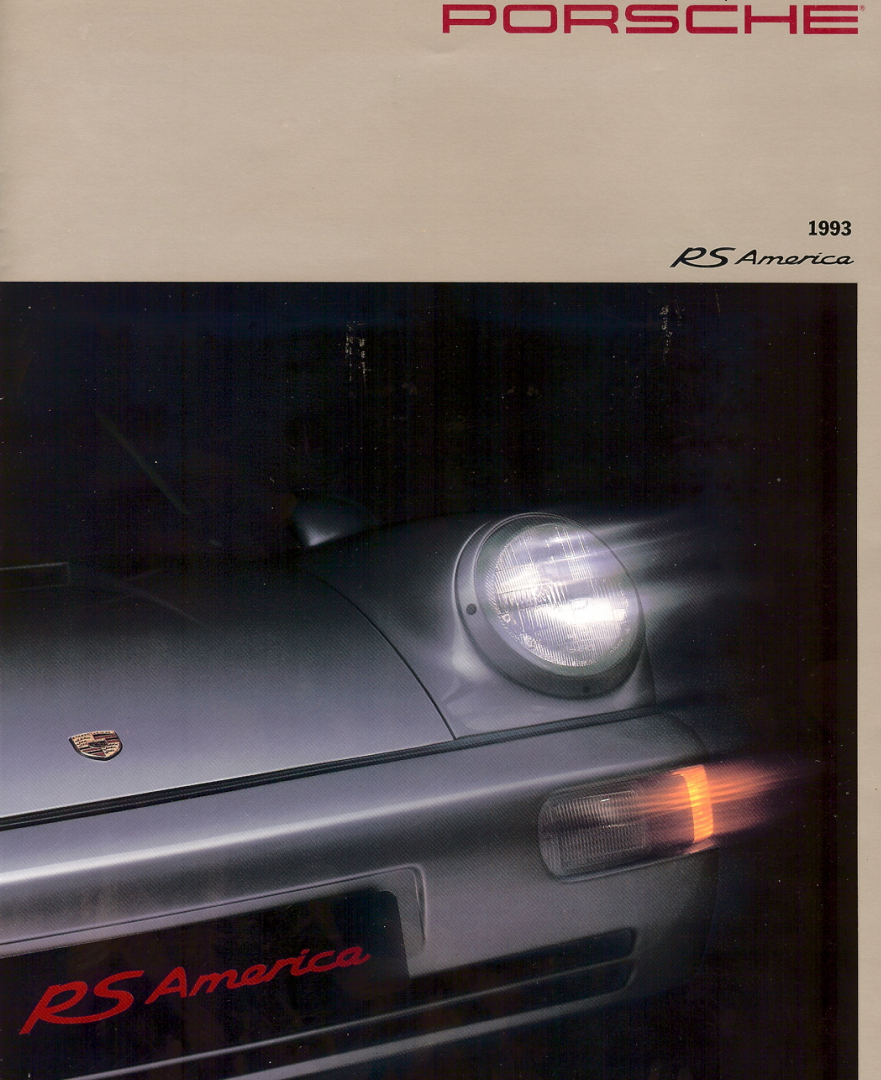 1993 Porsche 911 RS America Brochure