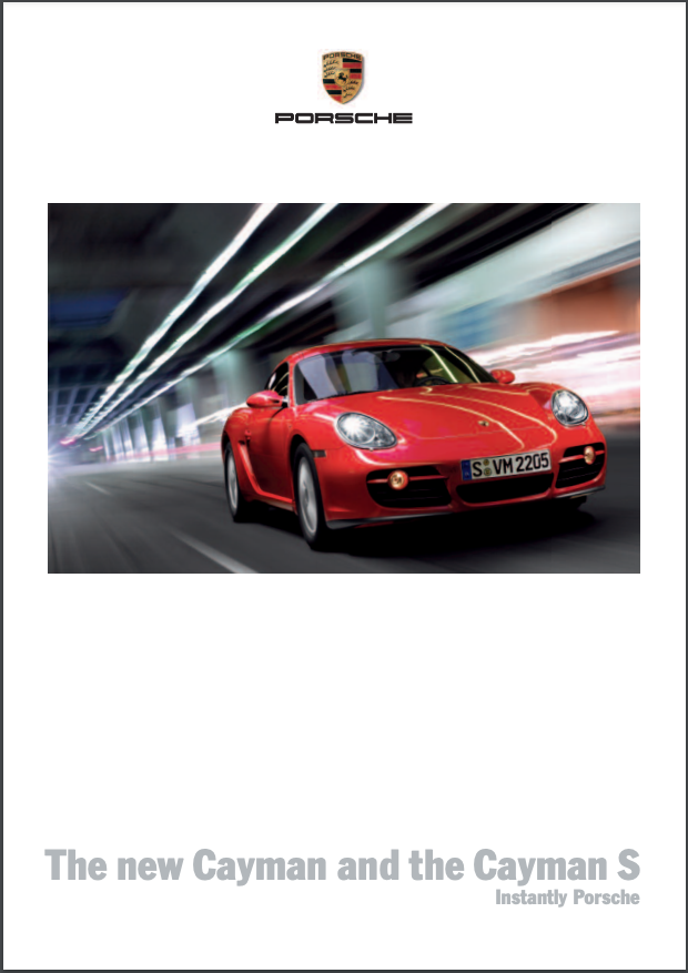 2006 Porsche Cayman Sales Brochure