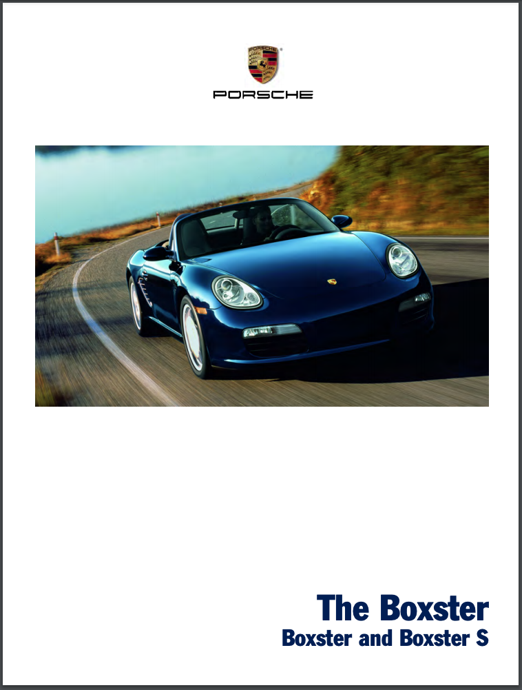 2007 Porsche Boxster v2 Sales Brochure