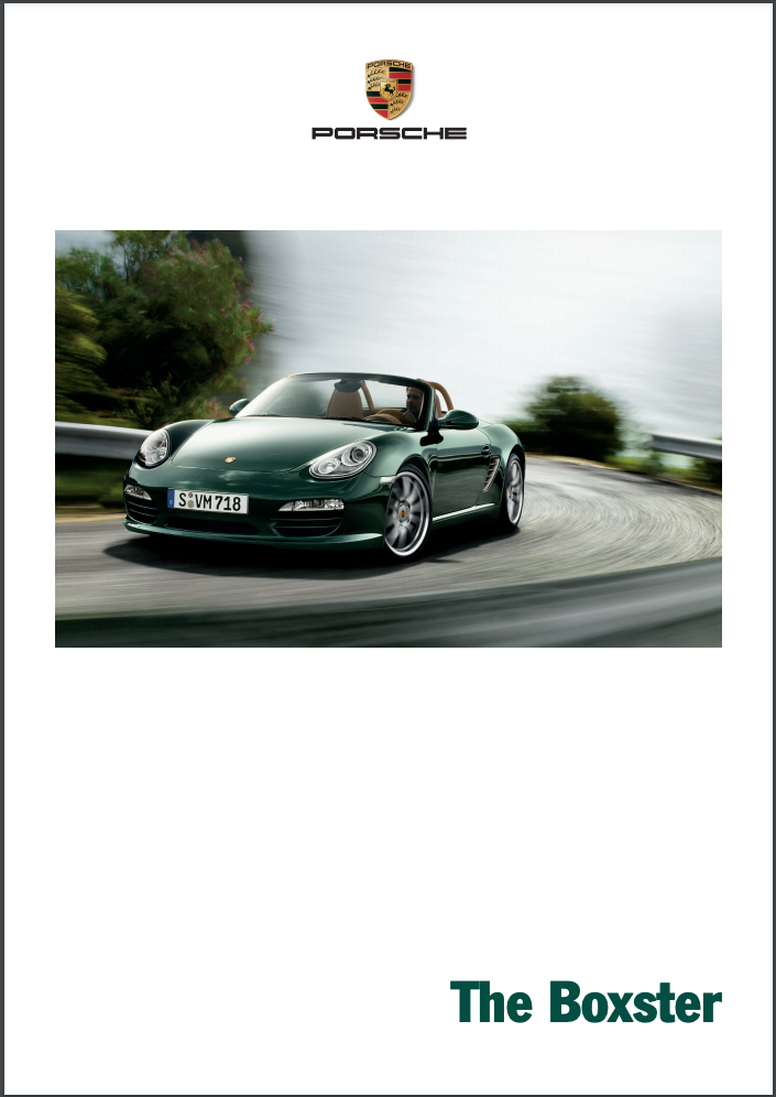 Porsche Boxster liste de prix véhicules accessoires prospectus brochure  08 07 