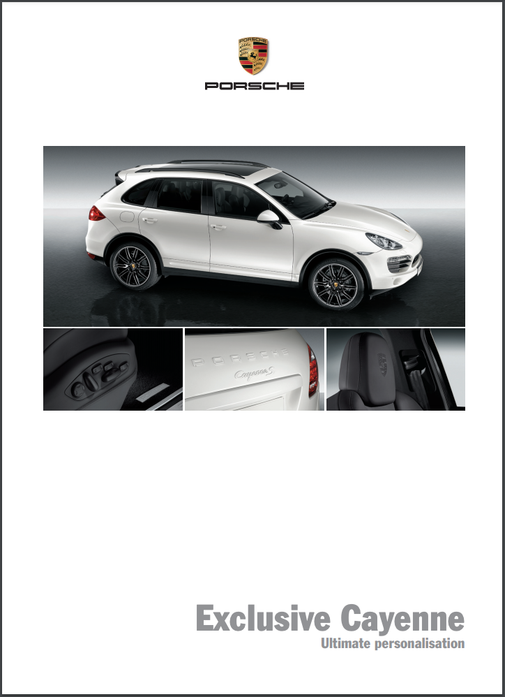 2010 Porsche Cayenne 958.1 Exclusive Sales Brochure