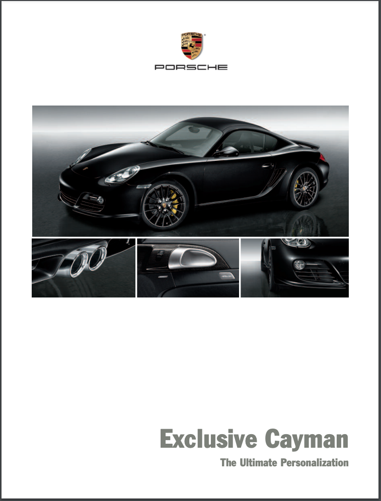 Porsche Cayman (MY2009 - 2013) – Sales Brochures