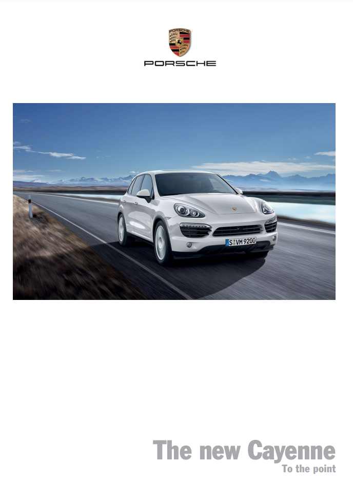 2011 Porsche Cayenne v1 Sales Brochure