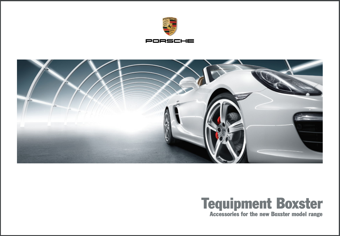 2012 Porsche Boxster 981 V1 Tequipment Brochure
