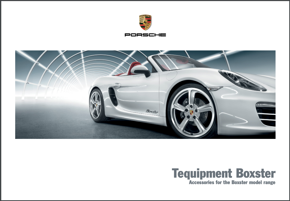 2012 Porsche Boxster 981 V2 Tequipment Brochure