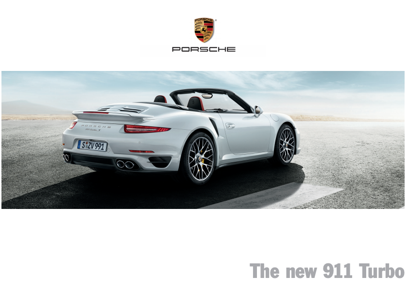 2013 Porsche 911 Carrera 4S Salle D'Exposition Publicité Moteur Trend Brochure 
