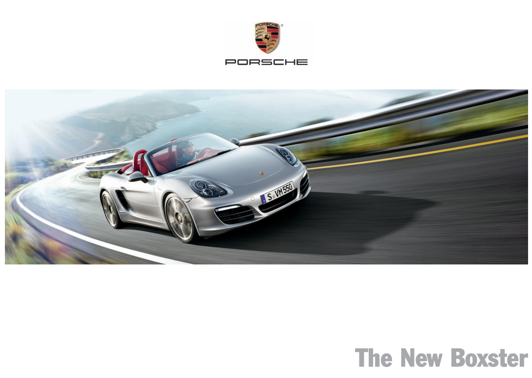 2013 Porsche Boxster v Sales Brochure 1