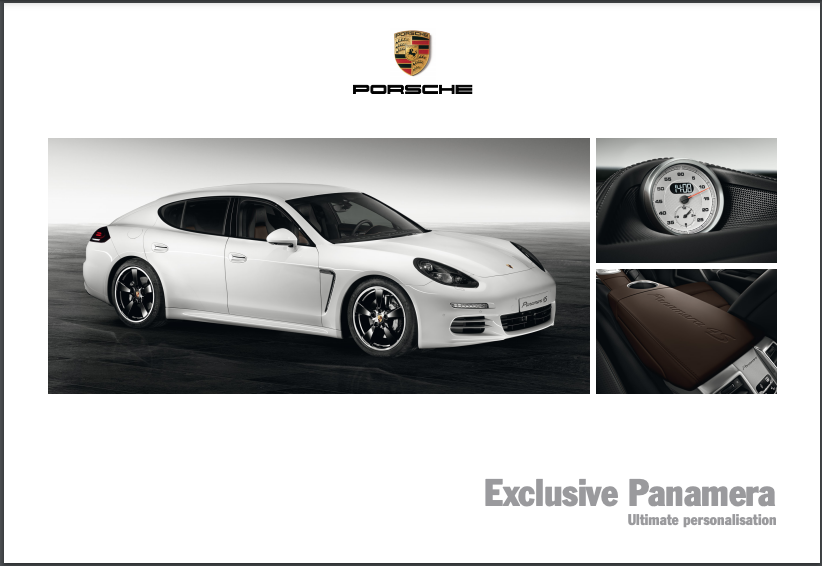 2014 Panamera 970.2 Exclusive Sales Brochure