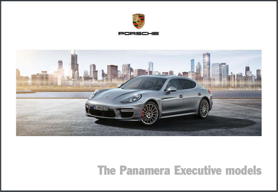 2014 Porsche Panamera Exec. Sales Brochure