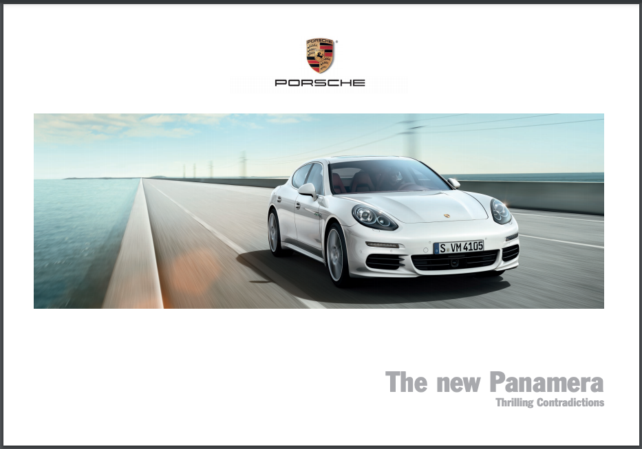 2014 Porsche Panamera Sales Brochure