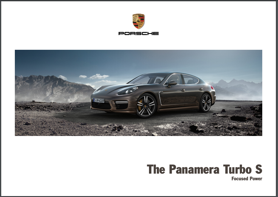 2015 Porsche Panamera Turbo S Sales Brochure