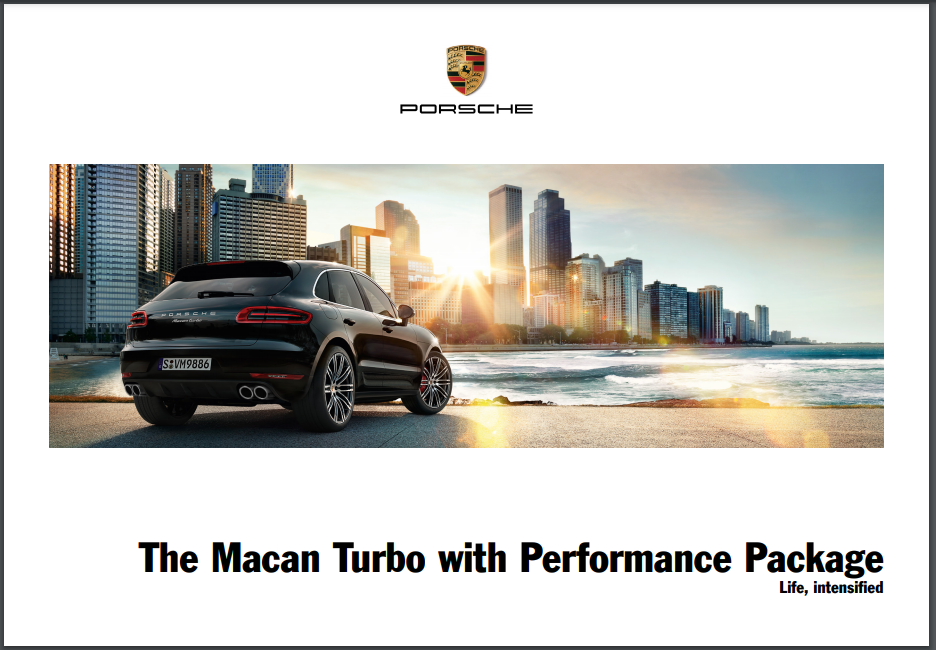 2016 Porsche Macan Turbo PDF Brochure
