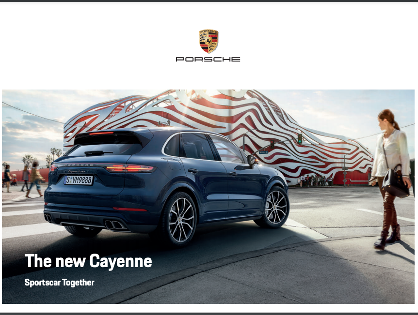 2018 Porsche Cayenne Sales Brochure