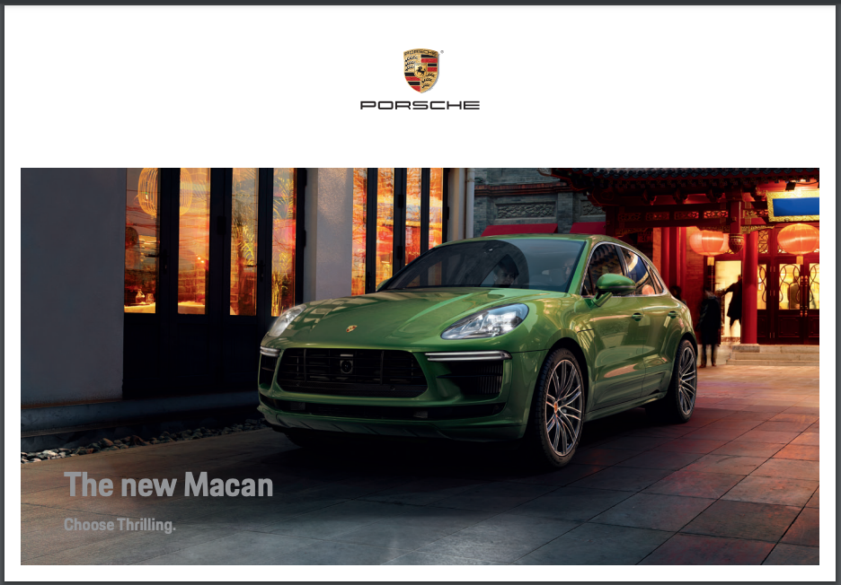 2022 Porsche Macan Sales Brochure