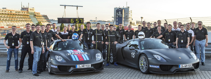 Porsche Record Nurburgring 918 Team