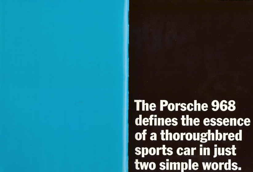 968 Porsche Brochure