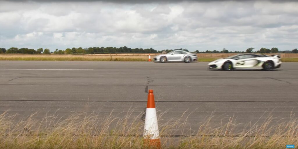 812 vs SVJ vs Turbo S drag race